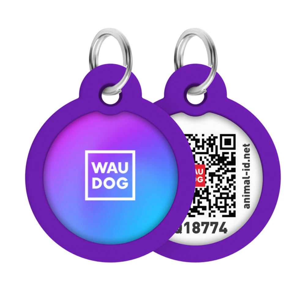 Adresówka WAUDOG Smart ID «Fioletowy gradient» rozm. L