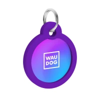 Adresówka WAUDOG Smart ID «Fioletowy gradient» rozm. L