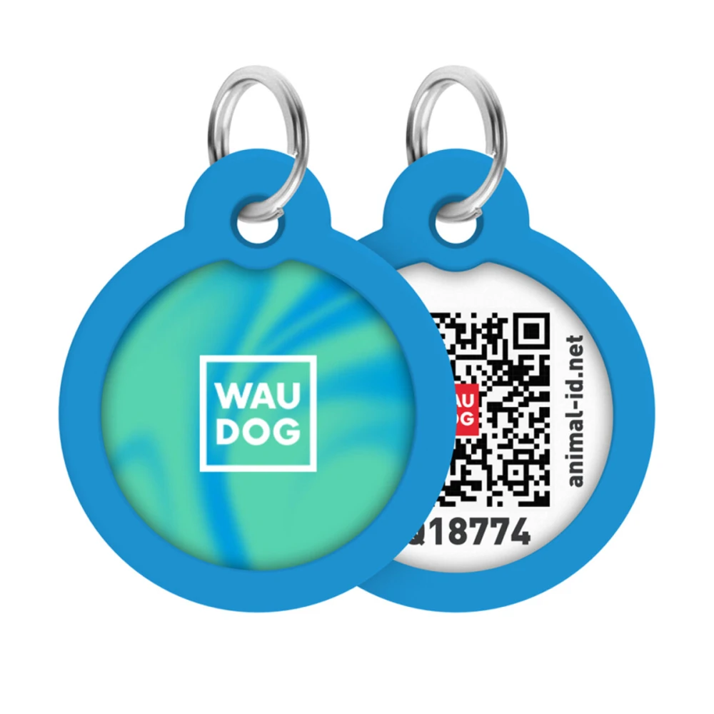 Adresówka WAUDOG Smart ID «Niebieski gradient» rozm. L