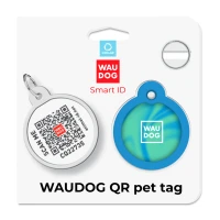 Adresówka WAUDOG Smart ID «Niebieski gradient» rozm. L