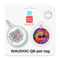 Adresówka WAUDOG Smart ID «Zębate potwory» rozm. L