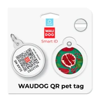 Adresówka WAUDOG Smart ID «Granaty» rozm. L