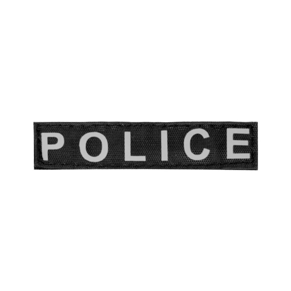 Wymienny napis "Dog Extreme" "POLICE" do szelek "POLICE" 3-4 rozmiar, czarny
