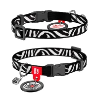 Obroża WAUCAT Nylon «Zebra» rozm. XS