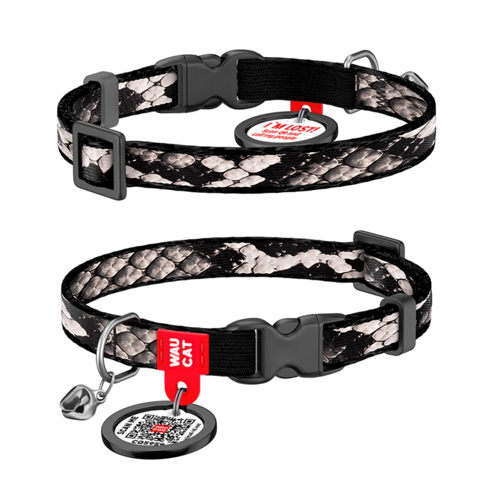 Obroża WAUCAT Nylon «Wąż» rozm. XS — WAUCAT Nylon obroża dla