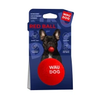 Piłka WAUDOG Fun czerwony — WAUDOG Fun Red Ball zabawna