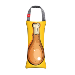 Zabawka dla psów WAUDOG Fun z piszczałką, wzór "Podudzie z kurczaka", S, szer. 7 cm, dł. 16 cm