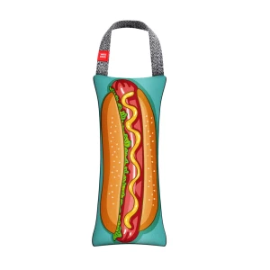 Zabawka dla psów WAUDOG Fun z piszczałką, wzór "HOT- DOG", L, szer. 11 cm, dł. 26 cm