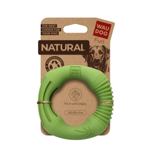 Zabawka dla psa WAUDOG Fun Natural Pierścień, biodegradowalna guma, 12 cm, zielona
