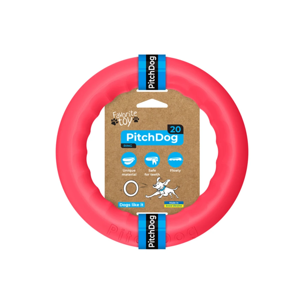 Kółko PitchDog rozm. 20 cm różowy — PitchDog20 pierścień do