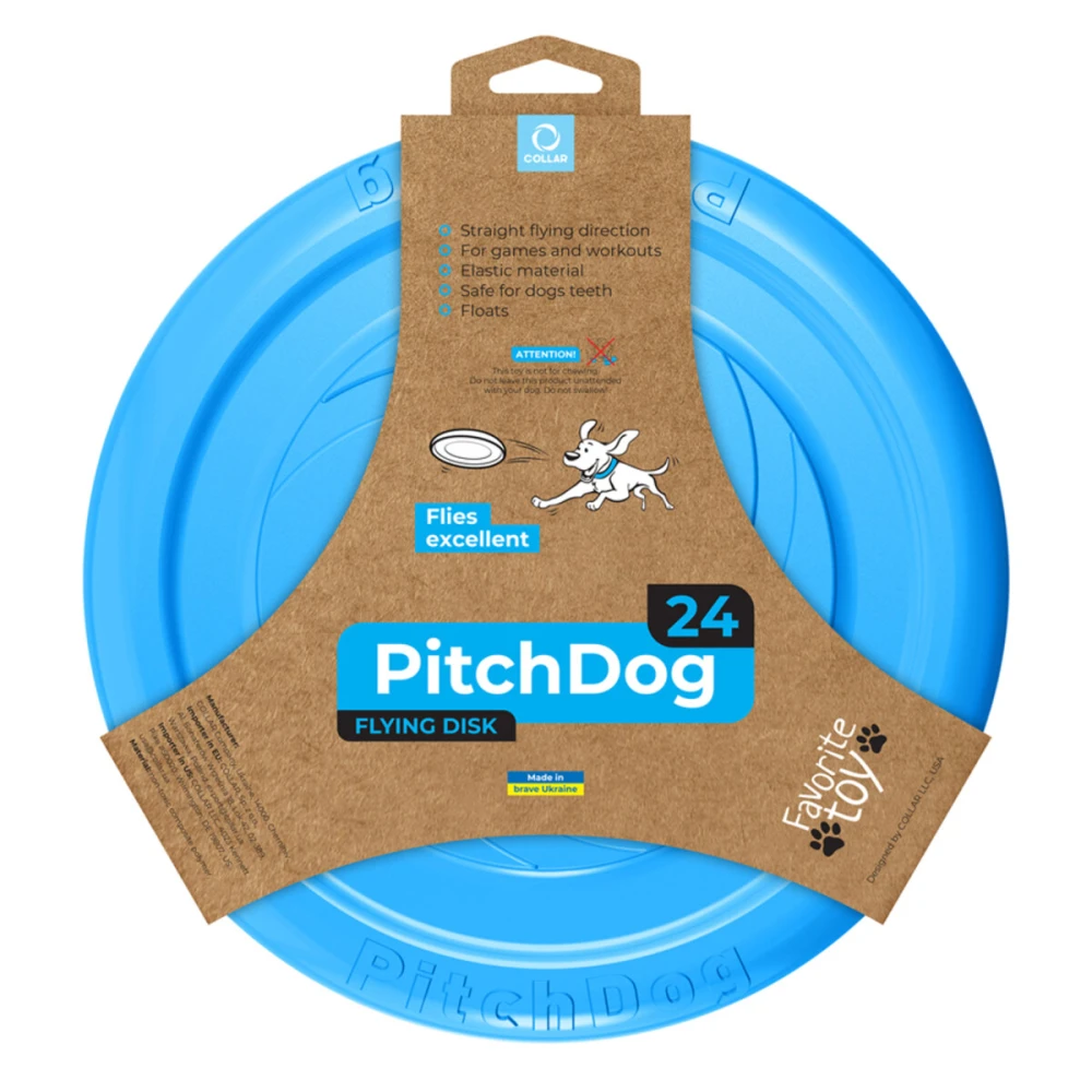 Latający dysk PitchDog rozm. 24 cm niebieski