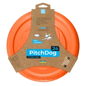 PitchDog zabawka, latający dysk, średnica 24 cm pomarańczowy