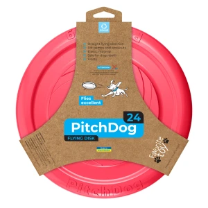 PitchDog zabawka, latający dysk, średnica 24 cm różowy