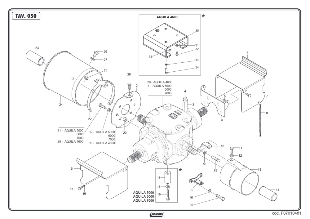 Wspornik Maschio Gaspardo M12400115