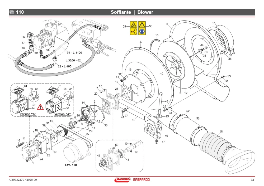 Złącze sprężyste 18-22 L66 Maschio Gaspardo G15476340R