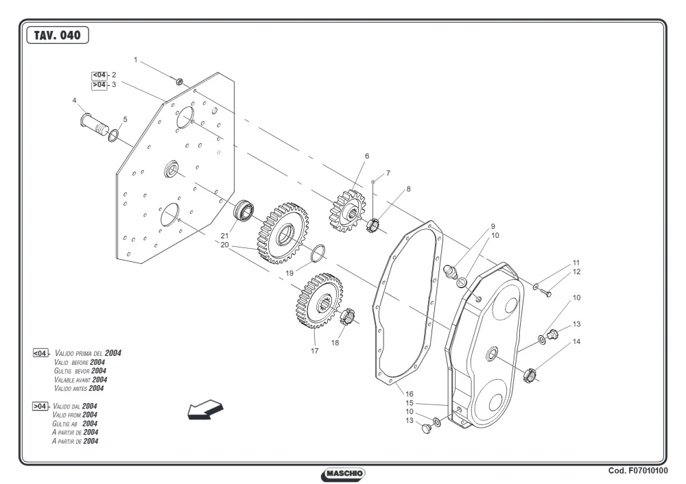 Zestaw Maschio Gaspardo F04100027