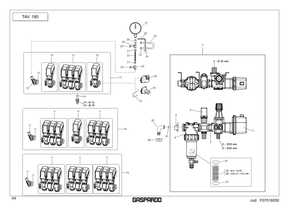 Widelec T5 Maschio Gaspardo U10010009R