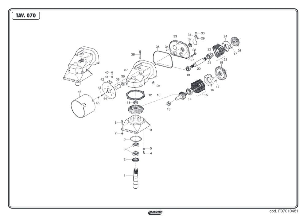 Uszczelka Maschio Gaspardo M14100205