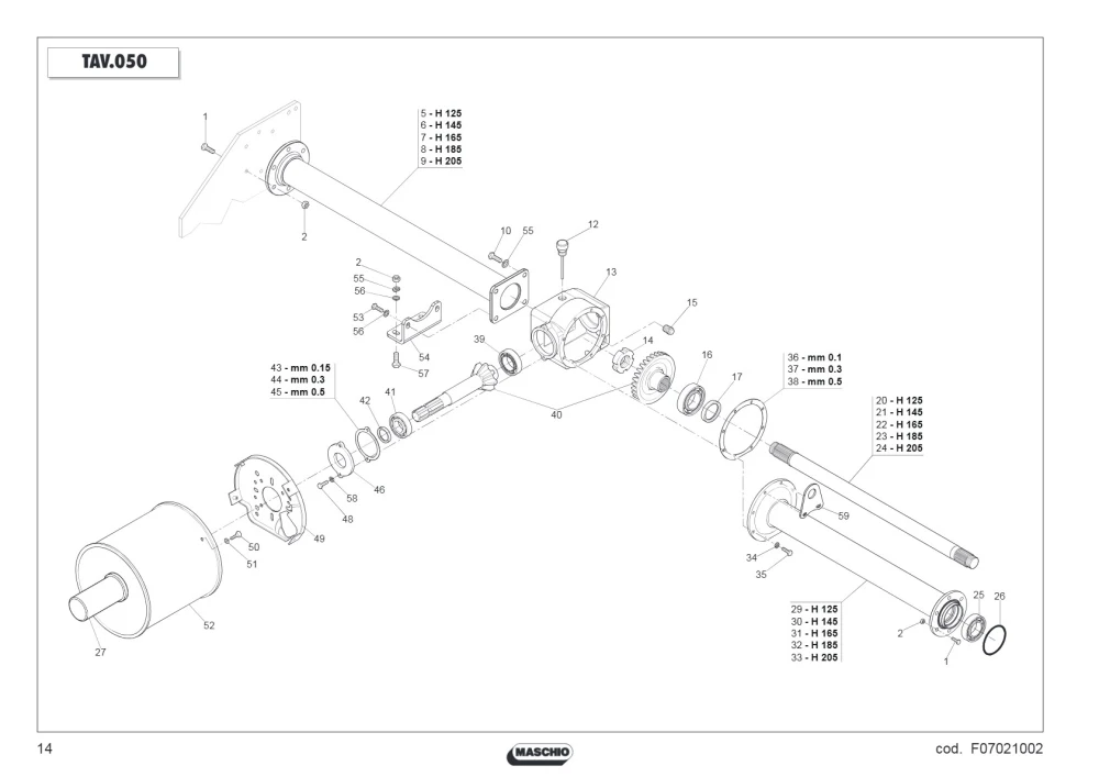 Uszczelka Maschio Gaspardo M10700139R