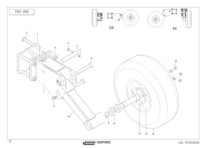 Wspornik Maschio Gaspardo R17211840