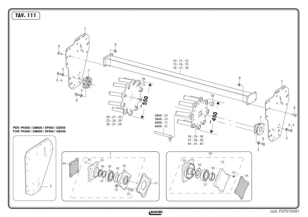 Uszczelka H42 Maschio Gaspardo M43400704