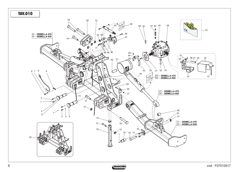 Zestaw Maschio Gaspardo F03100148R
