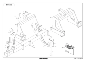 Zaczep kompletny 3RD Maschio Gaspardo G16610464R