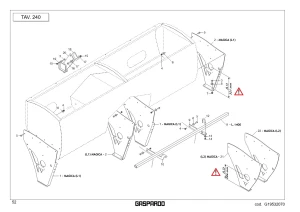 Wspornik kompletny Maschio Gaspardo G17117140R
