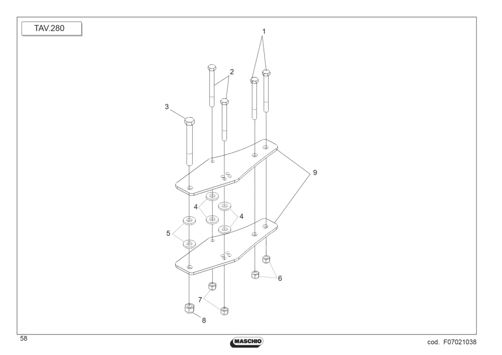 Tuleja 16X35X10 Maschio Gaspardo A51300310