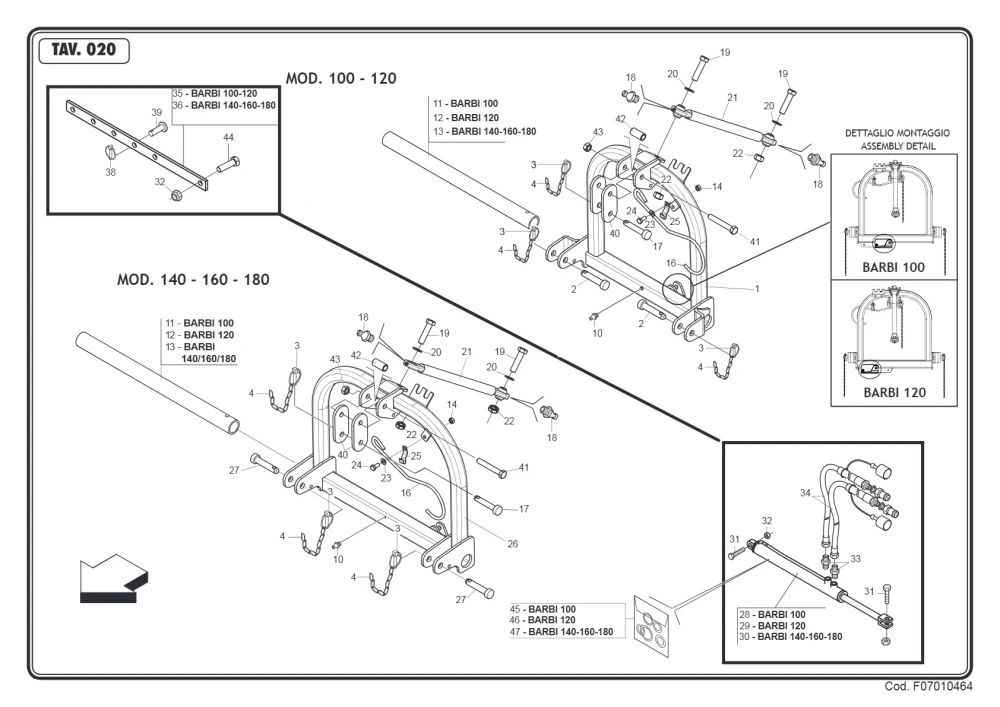Zestaw Maschio Gaspardo F03100156R