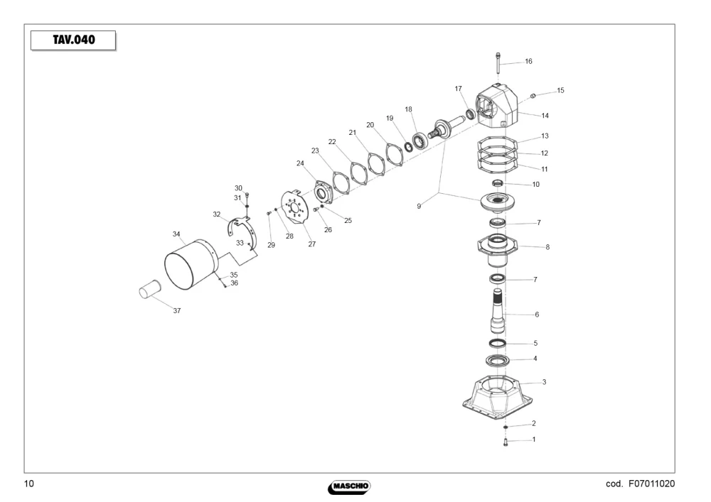 Uszczelka Maschio Gaspardo M27100134