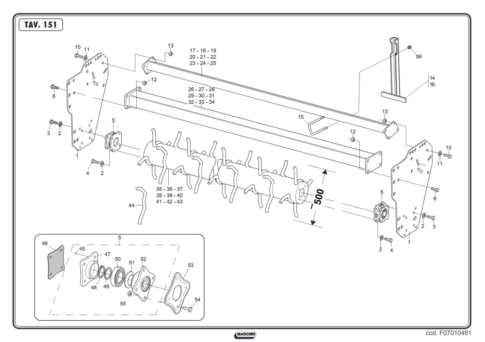 Ząb Maschio Gaspardo M23400756