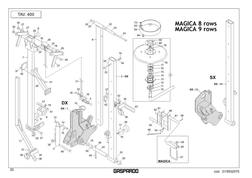 Tuleja Maschio Gaspardo G17112010R