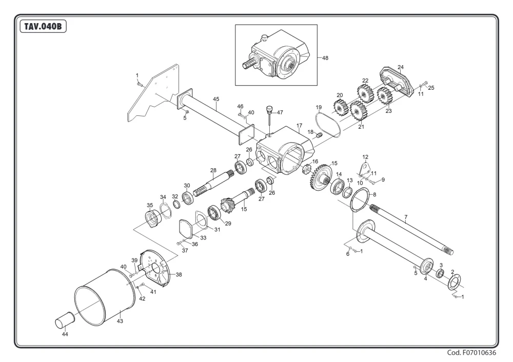 Uszczelka Maschio Gaspardo M29100106