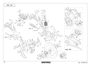 Wspornik prawy Maschio Gaspardo G16249390R