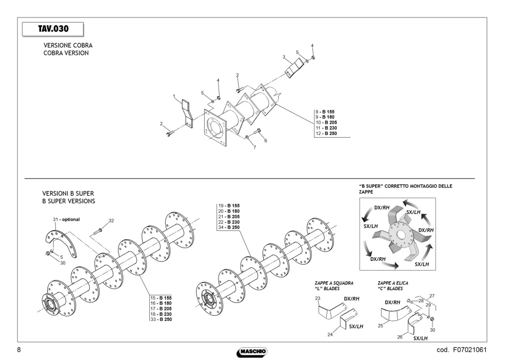 Wirnik Maschio Gaspardo M53418415R
