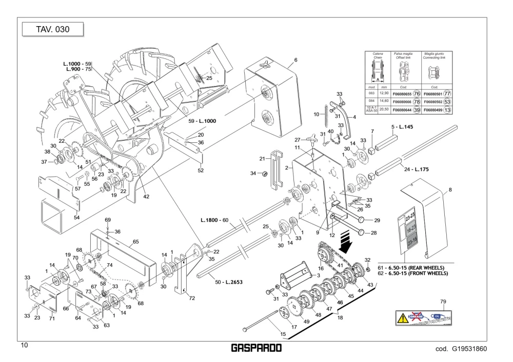 Tuleja 175 Maschio Gaspardo G22500171R