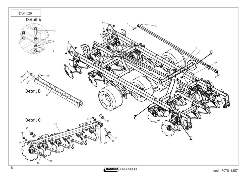 Tuleja Maschio Gaspardo M32700178