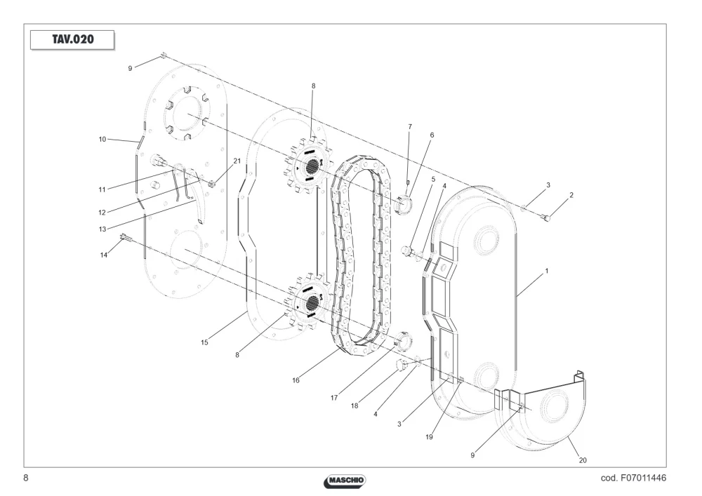 Zębatka Maschio Gaspardo M50700301R