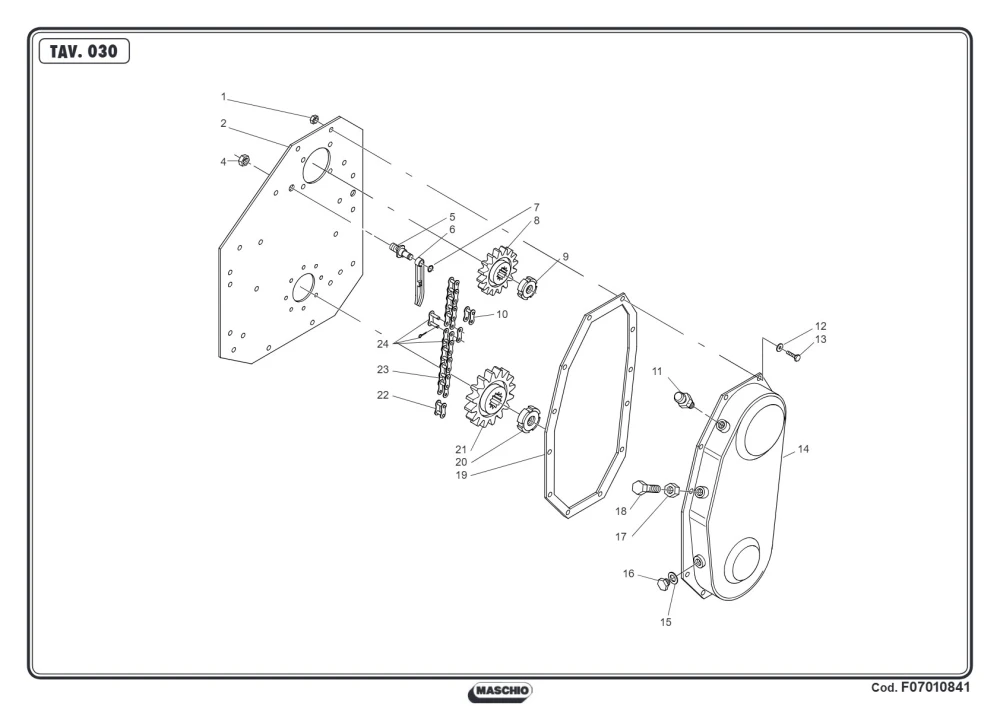 Zębatka Z16 Maschio Gaspardo M63100304