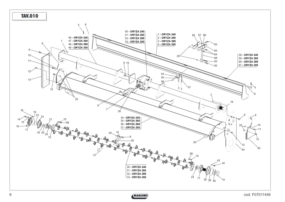 Widelec Maschio Gaspardo M50700701R
