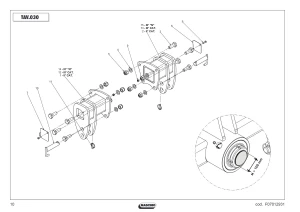 Zaczep dolny kompletny D120 Maschio Gaspardo A50001721R