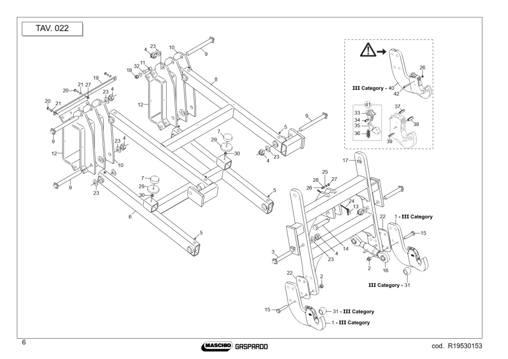 Ząb Maschio Gaspardo F02350084R