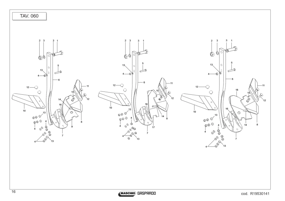 Ząb Maschio Gaspardo F20120059