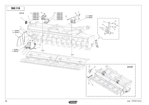 Wspornik lewy Maschio Gaspardo M16700670R