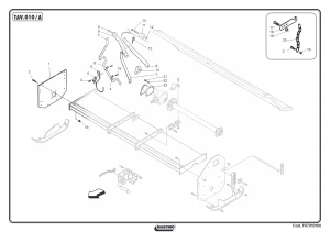 Wspornik tylny 3RD Maschio Gaspardo M69100552