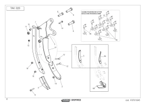 Wspornik kompletny Maschio Gaspardo R18025920