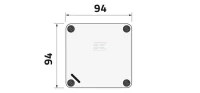 Szafka z tw. szt. 94x94x57mm 080CS09095 | poltechparts.pl