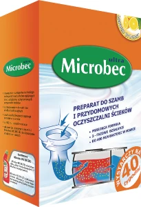 Microbec Ultra preparat do szamb i oczyszczalni ścieków 1kg + Microbec WC Bio Żel 500 ml