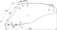 Odkładnica, lewa AR4H IRONCARB G&B | poltechparts.pl